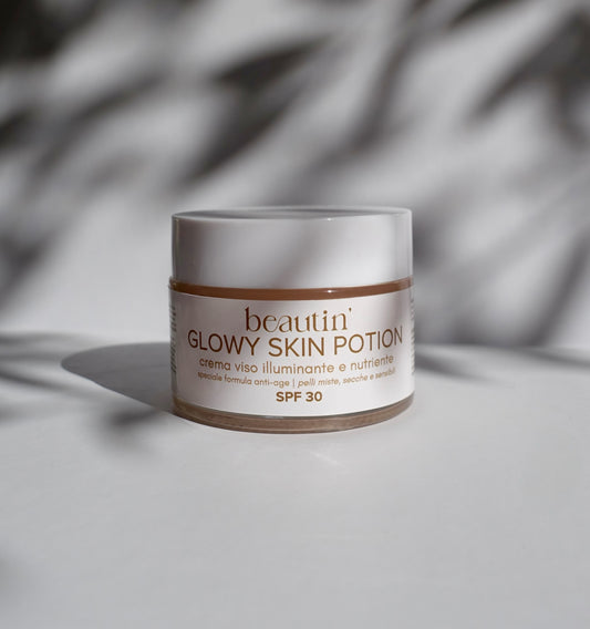Glowy skin potion crema viso anti age idratante nutriente beautin cosmetics