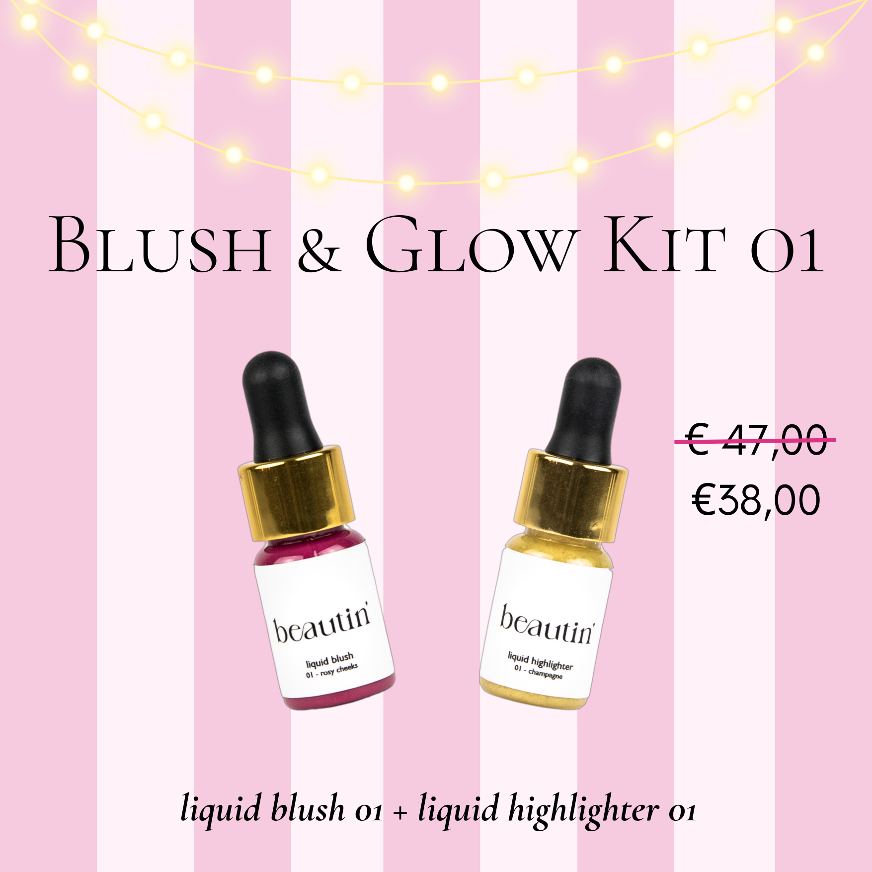 BLUSH AND GLOW KIT Beautin Cosmetics