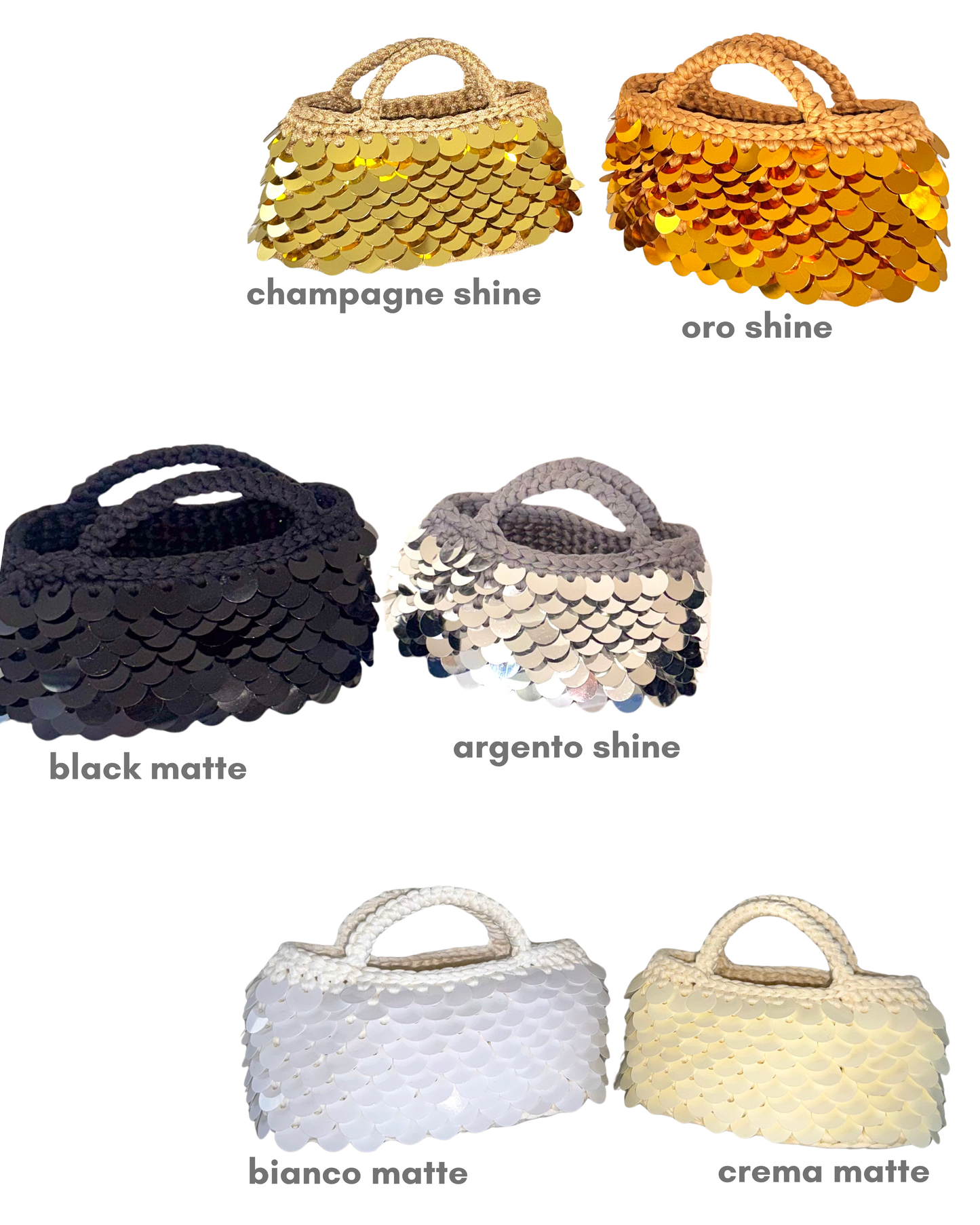 BORSA crochet kit trucco con tinta labbra love potion lip tint paillettes limited edition cosmetics vegan make-up skincare
