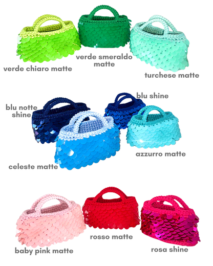 BORSA crochet kit trucco con tinta labbra love potion lip tint paillettes limited edition cosmetics vegan make-up skincare