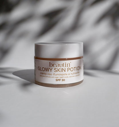 Glowy skin potion crema viso anti age idratante nutriente beautin cosmetics