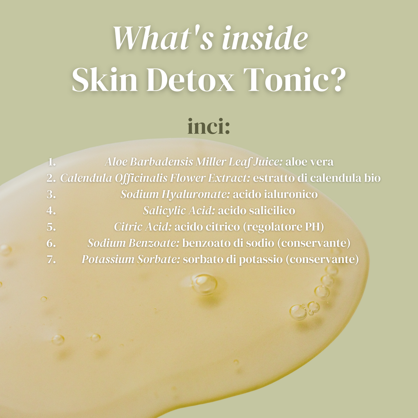 inci skin detox tonic spiegazione